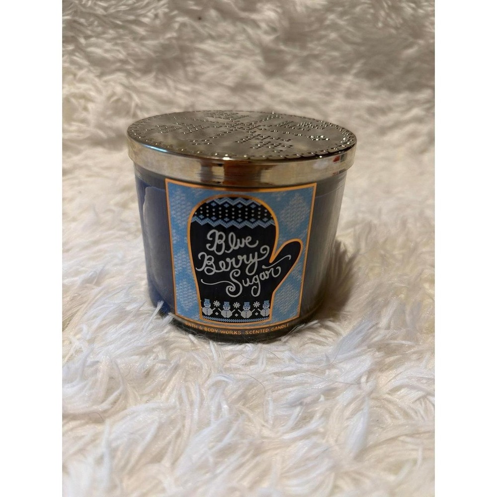 Bath & Body Works Blueberry Sugar Scented Candle 3 wick